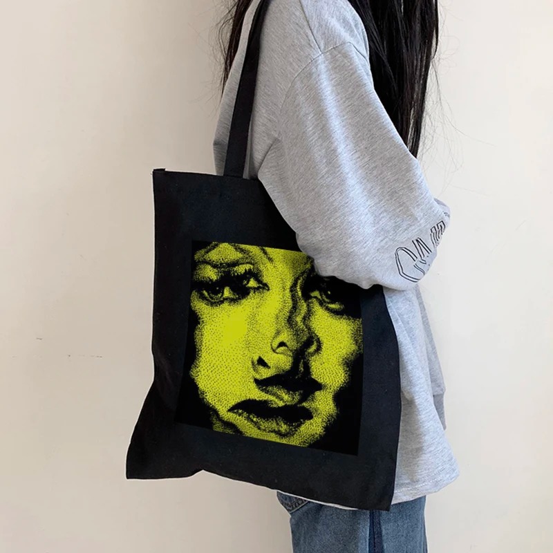 Tas Kanvas Wanita Horor Tas Be - Tote Bag Canvas Print ulasan dan harga