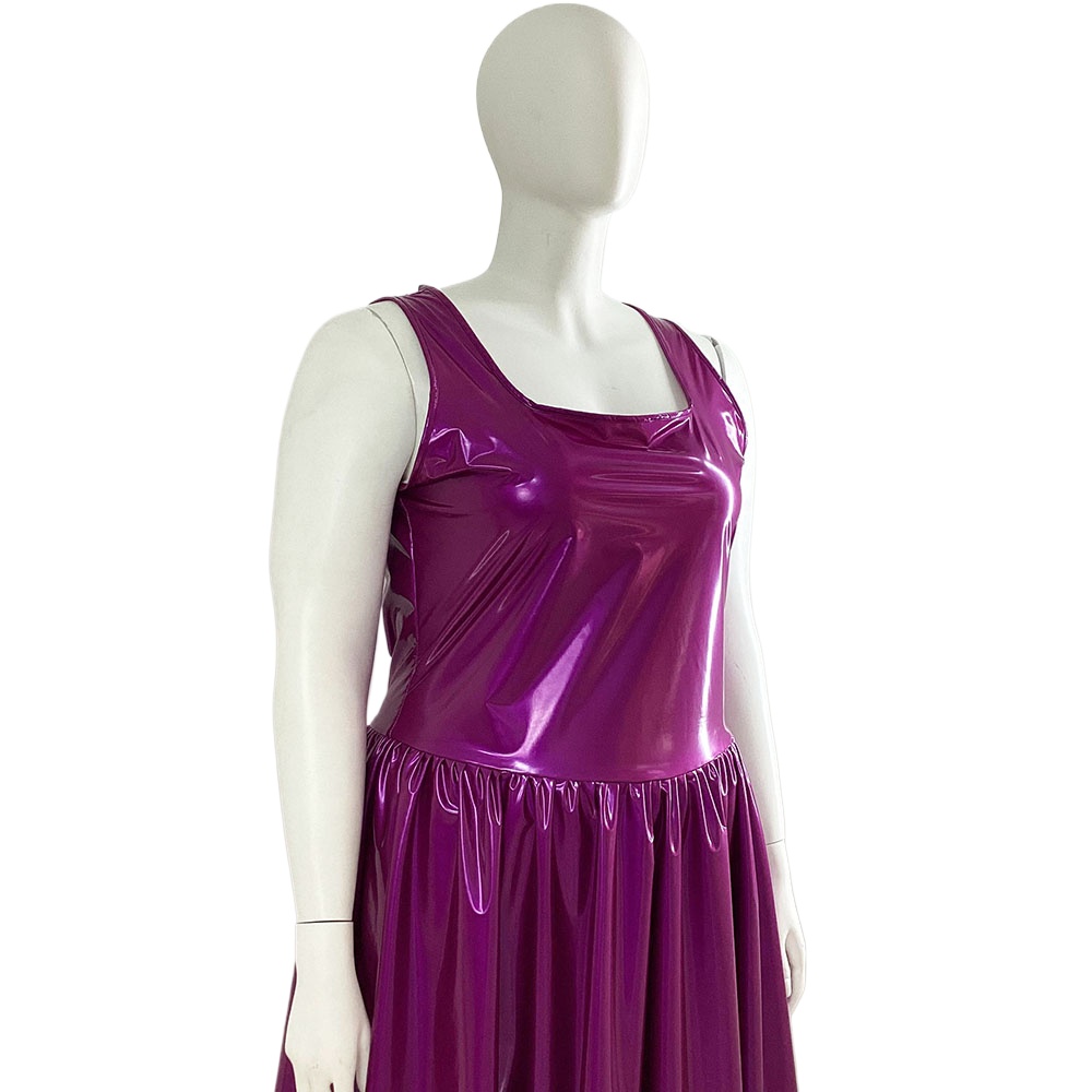Gaun Tank PVC wanita, gaun pes - Queen Street Fashion ulasan dan harga