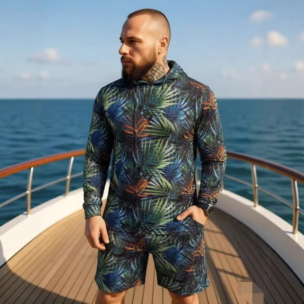 Setelan Dua Potong Hoodie Unis - Street Summer Fashion ulasan dan harga
