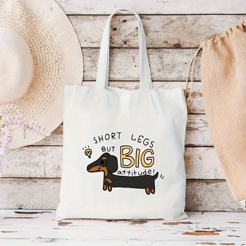 Tas Tangan Lucu Dachshund Tas  - Tote Bag Canvas Print ulasan dan harga