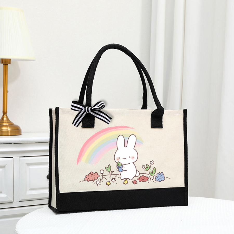 Tas kanvas putih ringan bermot - Tote Bag Canvas Print ulasan dan harga