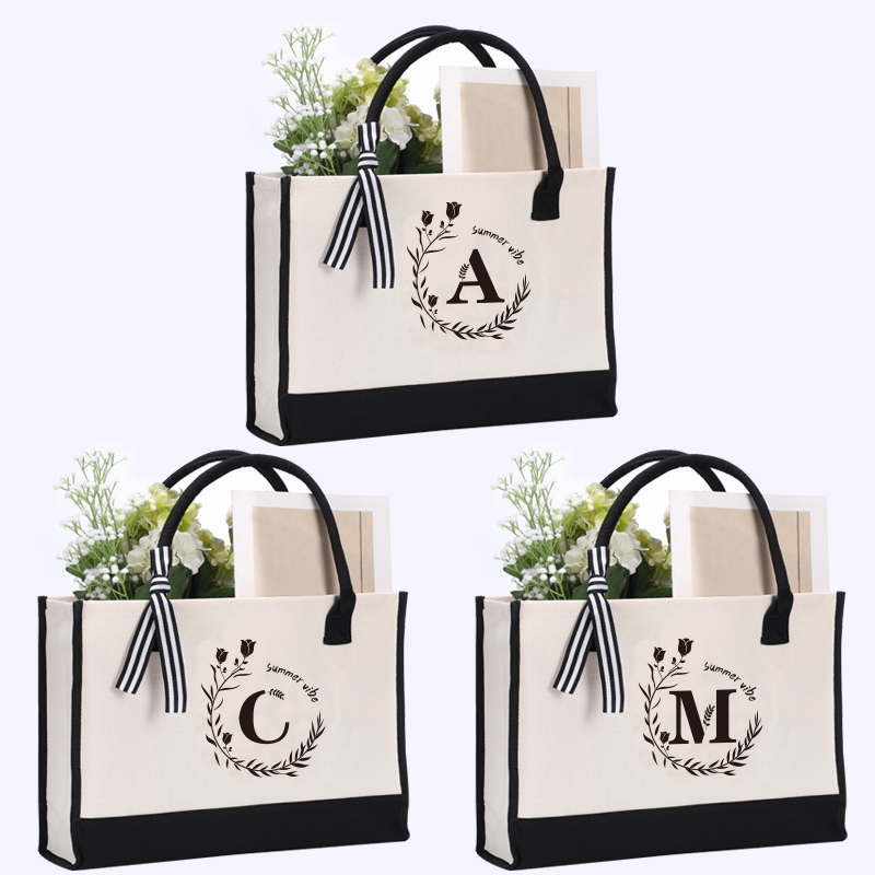 Tas jinjing bermotif huruf kul - Tote Bag Canvas Print ulasan dan harga