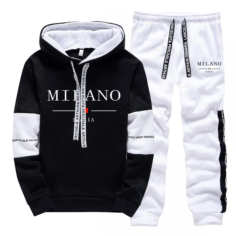 Set Pria/Hoodie/Celana Italia  - Street Fashion Hoodie ulasan dan harga