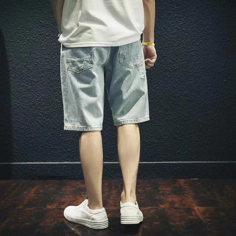 Celana Pendek Denim Pria Musim - Street Fashion Hong Kong ulasan dan harga
