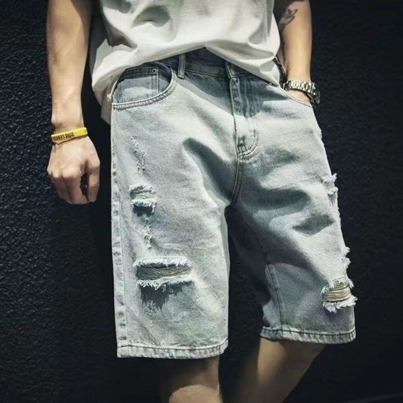 Celana Pendek Denim Pria Musim - Street Fashion Hong Kong ulasan dan harga