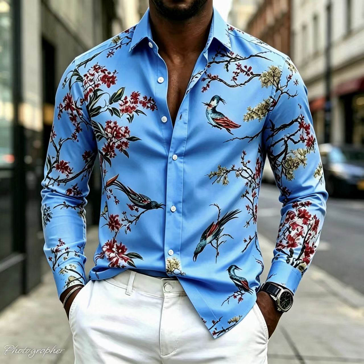 Kemeja Pria Terbaru 2026 Kerah - Street Fashion Shanghai ulasan dan harga