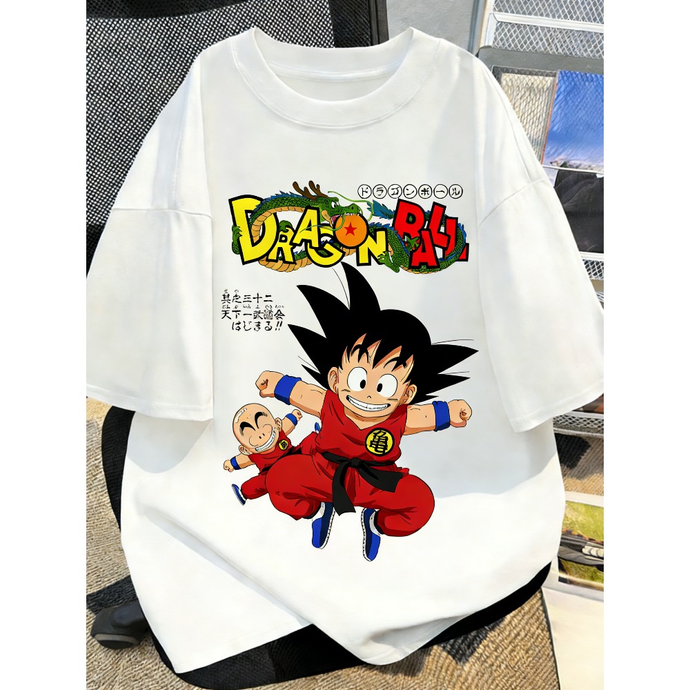 Kaus Musim Panas Pria dan Wani - Street Fashion Anime ulasan dan harga