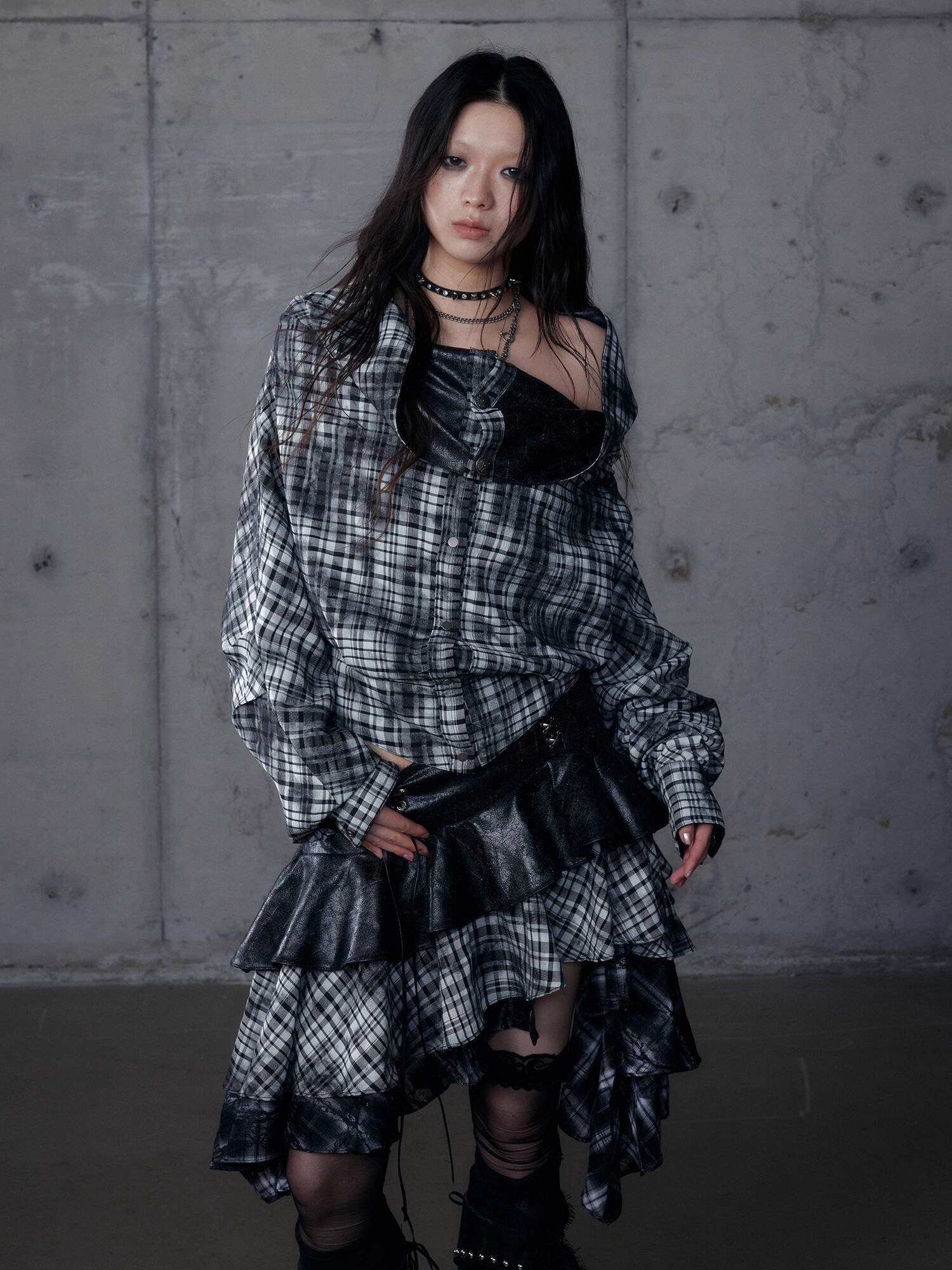 Atasan mantel hoodie lengan pa - Queen Street Fashion ulasan dan harga