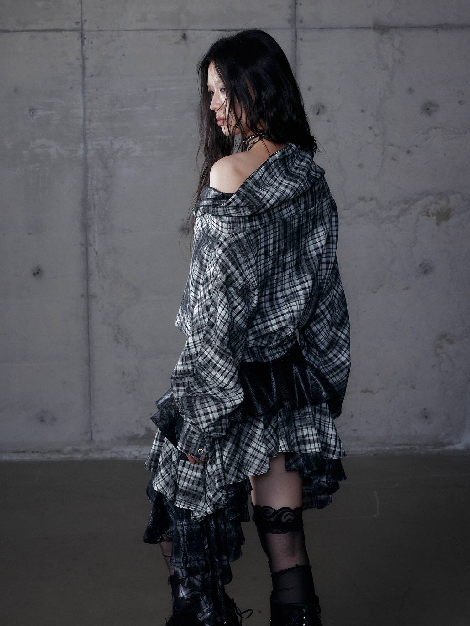 Atasan mantel hoodie lengan pa - Queen Street Fashion ulasan dan harga