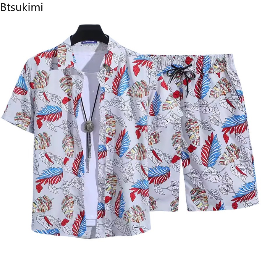 Set Kemeja Lengan Pendek Pria  - Street Summer Fashion ulasan dan harga
