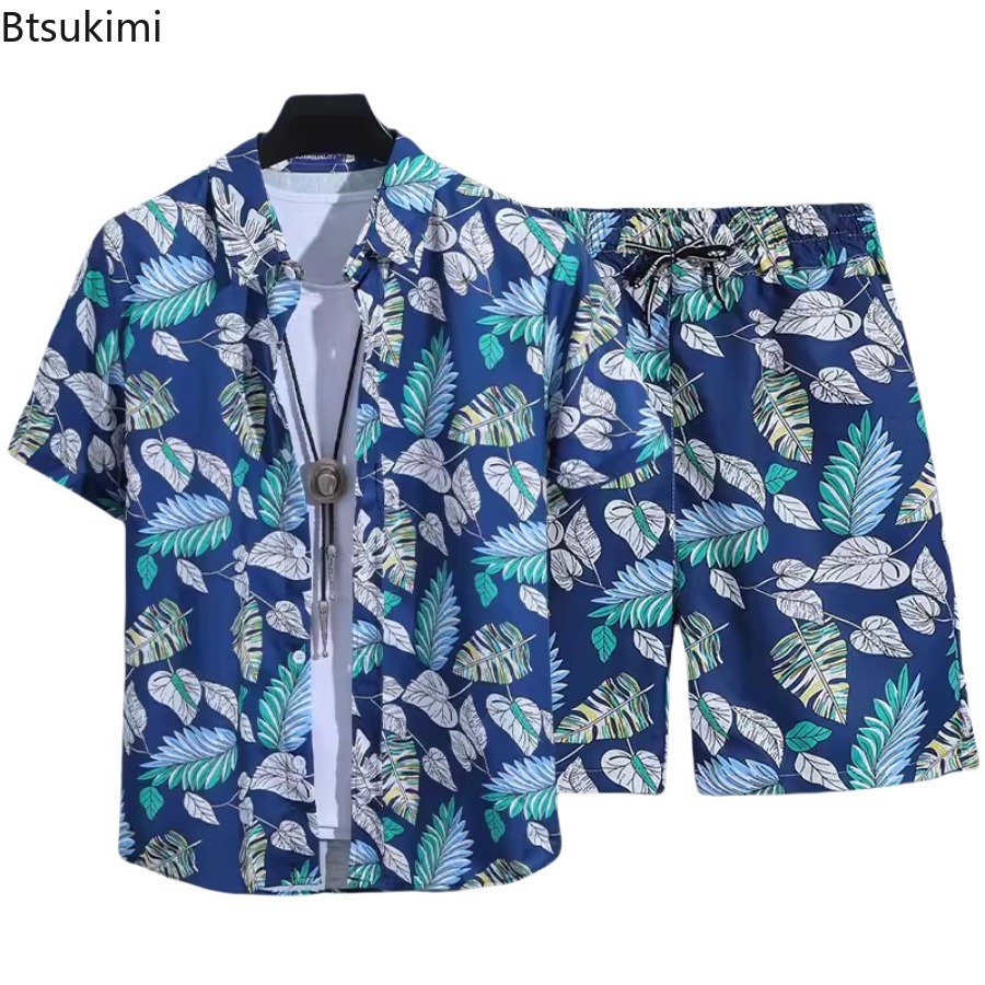 Set Kemeja Lengan Pendek Pria  - Street Summer Fashion ulasan dan harga