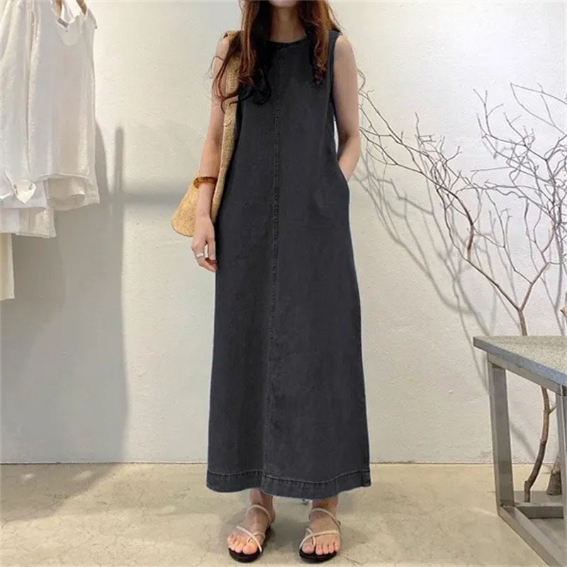 Gaun Panjang Modis dengan Gari - Street Fashion Shanghai ulasan dan harga