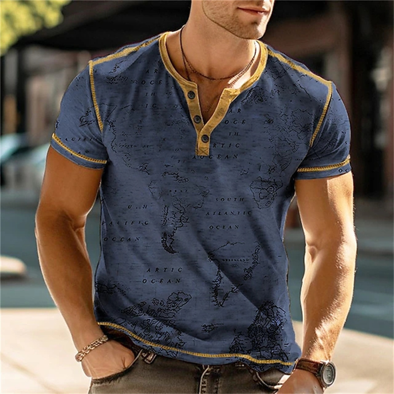 Kaos Henry Pria Lucu dengan Ce - Street Summer Fashion ulasan dan harga