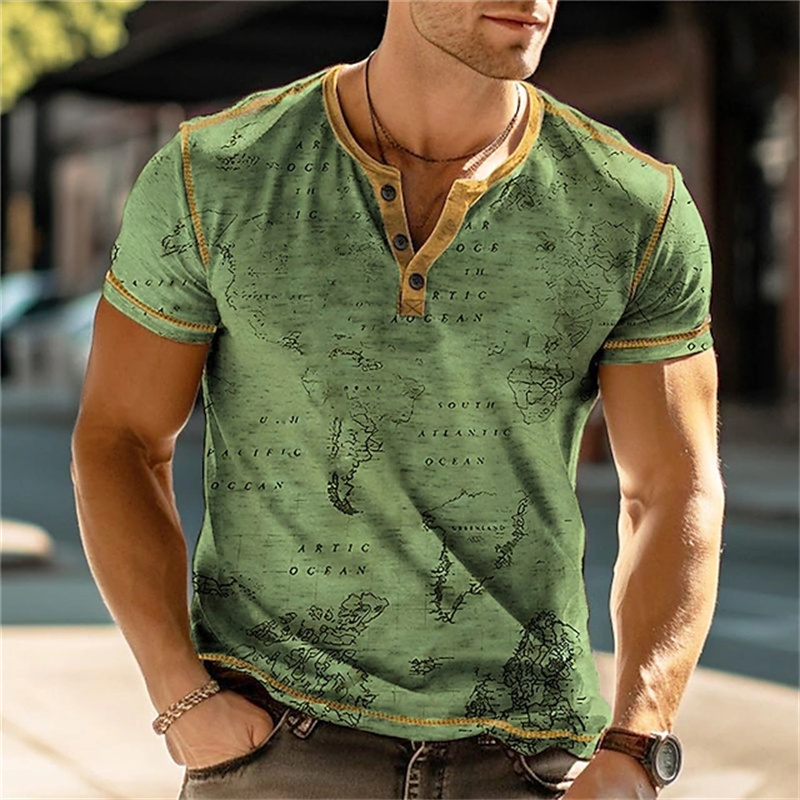 Kaos Henry Pria Lucu dengan Ce - Street Summer Fashion ulasan dan harga