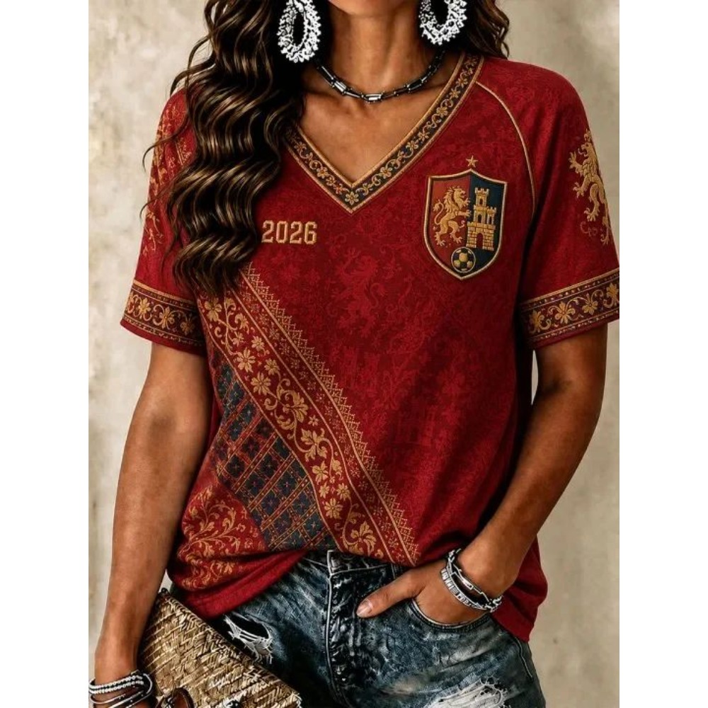 Kaos Penggemar Sepak Bola Span - Street Fashion In Spain ulasan dan harga