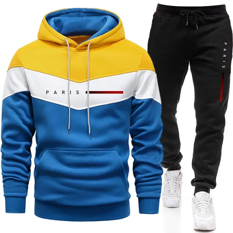 Setelan Hoodie Pria Paris Fash - Street Fashion Hoodie ulasan dan harga