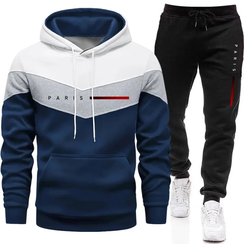 Setelan Hoodie Pria Paris Fash - Street Fashion Hoodie ulasan dan harga