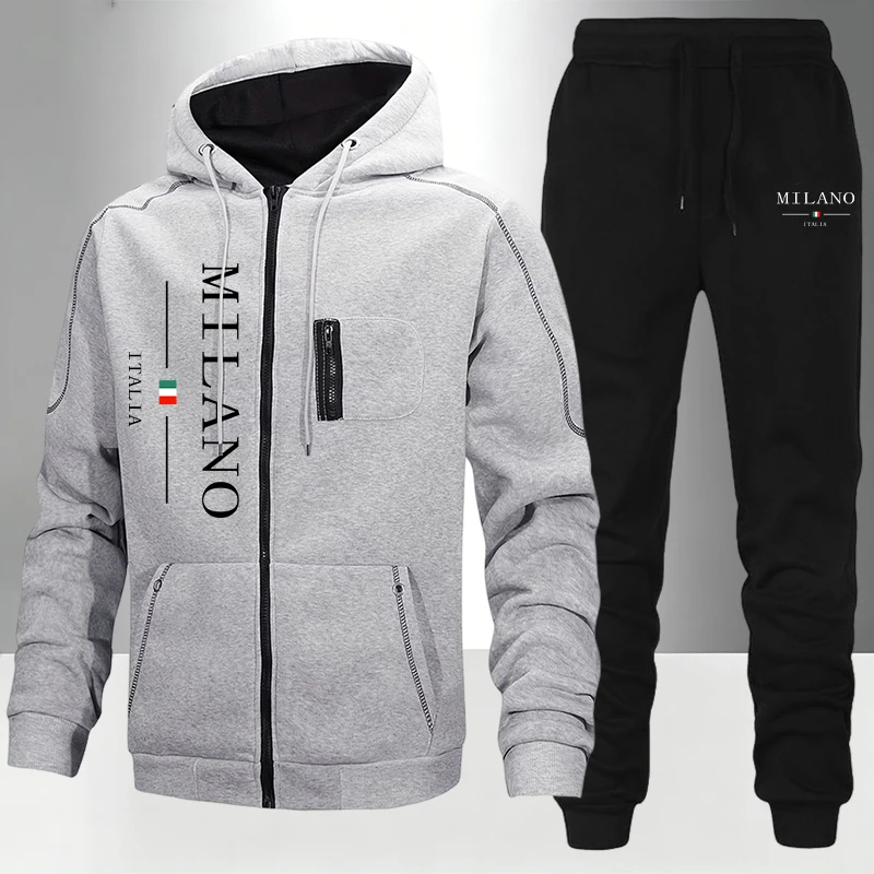 Setelan Pria Italia/Mantel/Cel - Street Fashion Hoodie ulasan dan harga