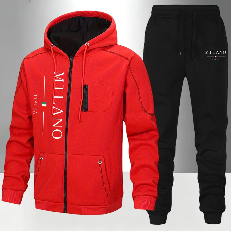 Setelan Pria Italia/Mantel/Cel - Street Fashion Hoodie ulasan dan harga