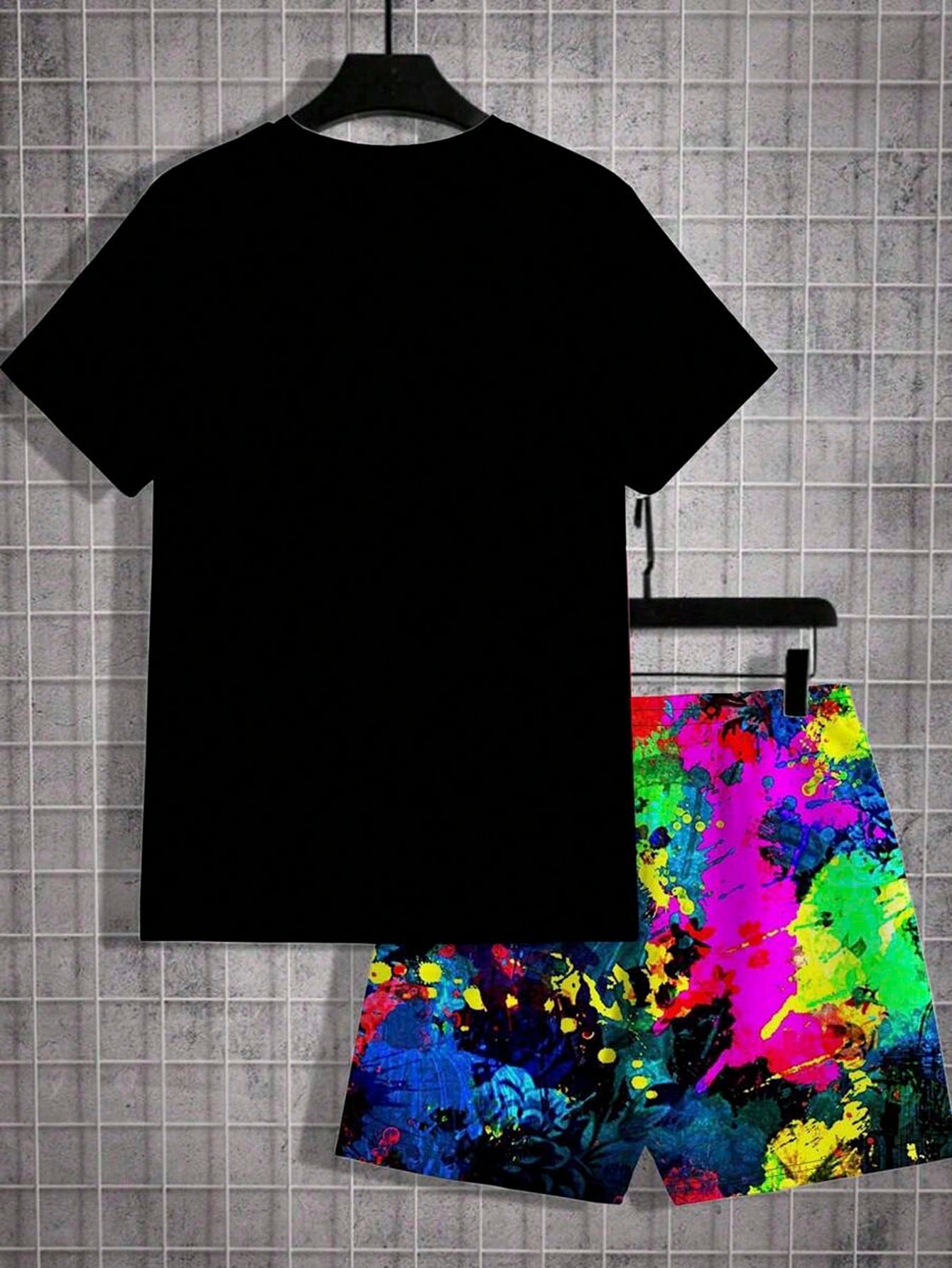 Setelan Kaos Pendek dan Celana - Street Summer Fashion ulasan dan harga