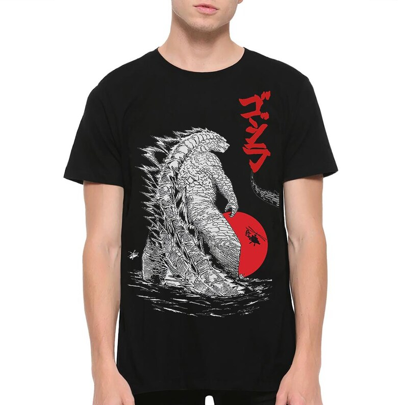Kaos Grafis Film Kaiju Jepang  - Street Fashion In Japan ulasan dan harga