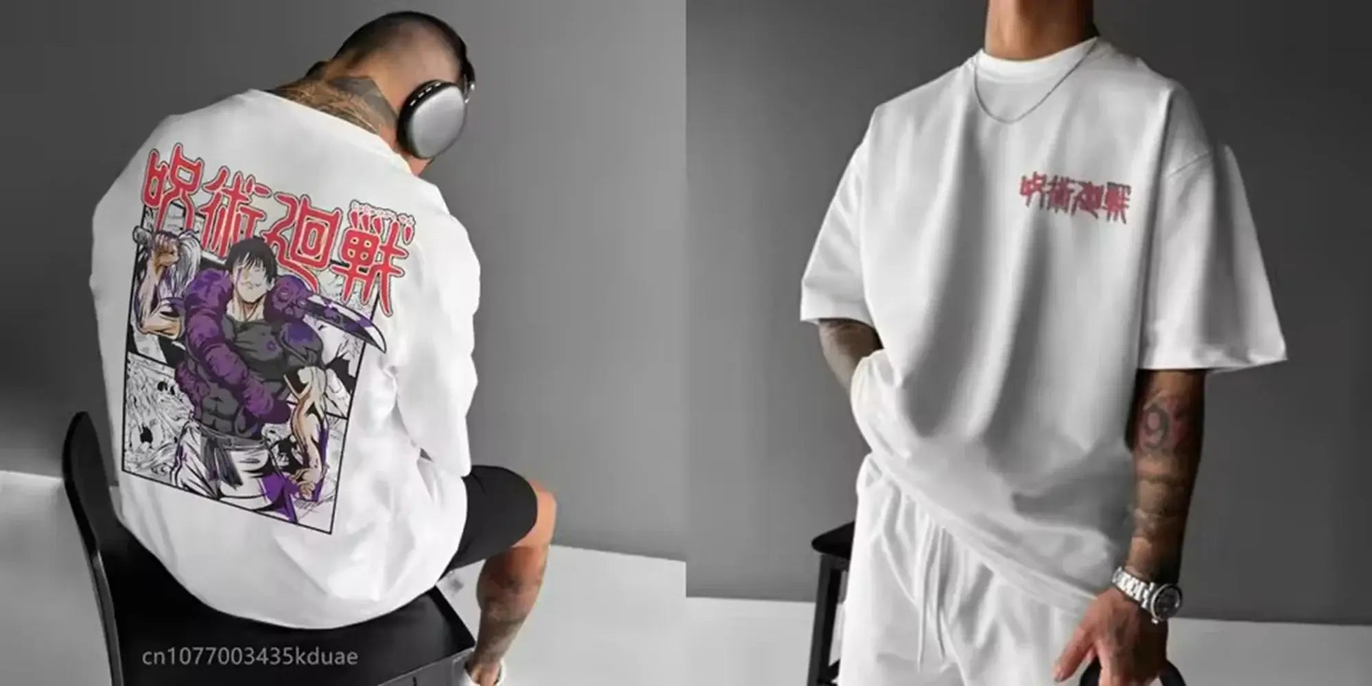 Kaus Jujitsu Kaisen Atasan Gra - Street Fashion Anime ulasan dan harga