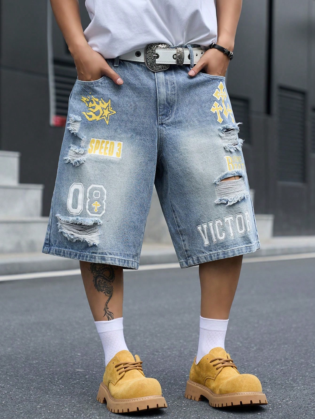 Celana Pendek Denim Pria Model - Street Fashion Dance ulasan dan harga
