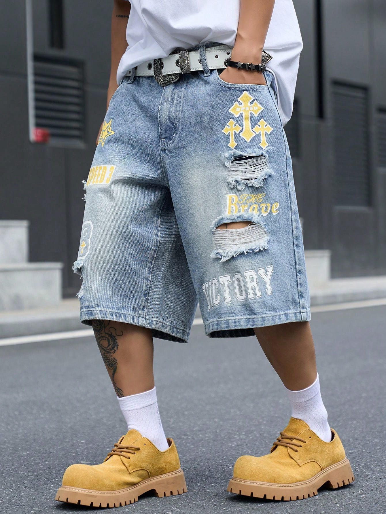 Celana Pendek Denim Pria Model - Street Fashion Dance ulasan dan harga