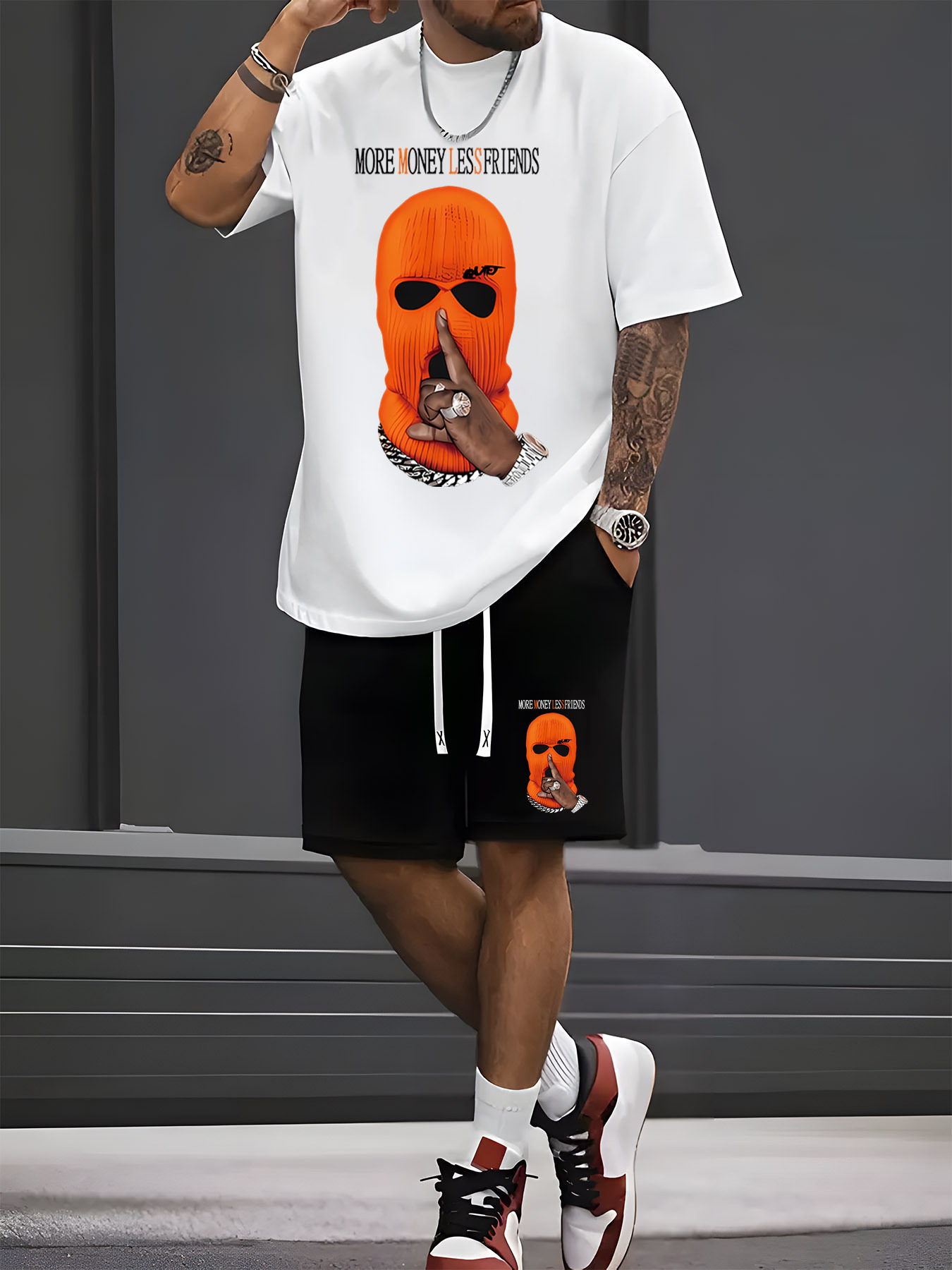 Setelan Kaos Pendek dan Celana - Street Summer Fashion ulasan dan harga